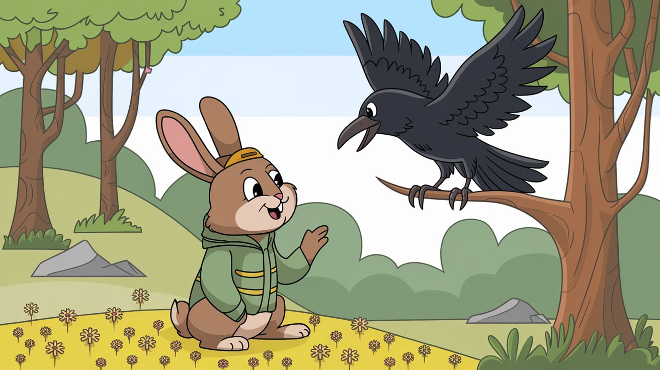 coelho e o corvo