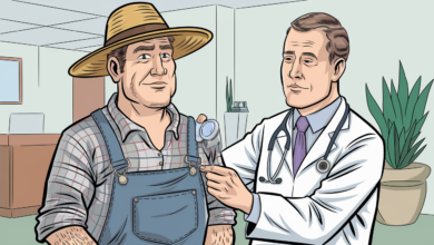 a comic illustration of a farmer with a 55mi0CpDT9ecujglpeltnQ Z1KhTSXJRd2cM94ZmeM2Jg