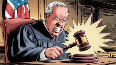 a comic illustration of a courtroom scen XKGhPp5fSaOBZrgkNSAF0g 0vFanfJ Sbqb1daYos 9lA