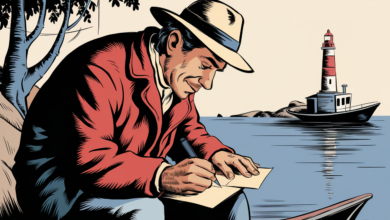 a comic illustration of a fisherman writ le0eVKoGTTCyHhEz9MPPFw cBtdk3fdTzmcqTO5OV 07Q