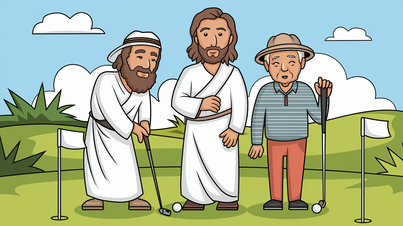 a comic illustration of moses jesus and J Ug9IN3SWOCey4v5Musrw vgSJT1zPSPiJ0m VwNsVQ