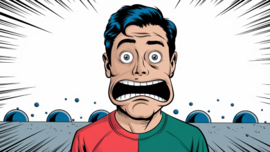 a comic illustration of a man with a dis qiB9kJasR O52J2bXeEwCg EtPhRKmXRbyySzlGn76Wuw