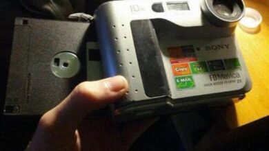 camera digital antiga de disquete