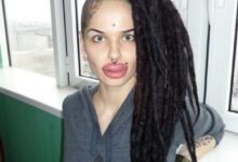 kristina rei labios tatuagem