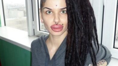 kristina rei labios tatuagem