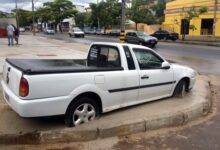 carro no concreto
