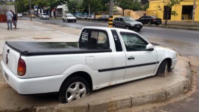 carro no concreto