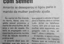 Mulher morre engasgada com semen do amante