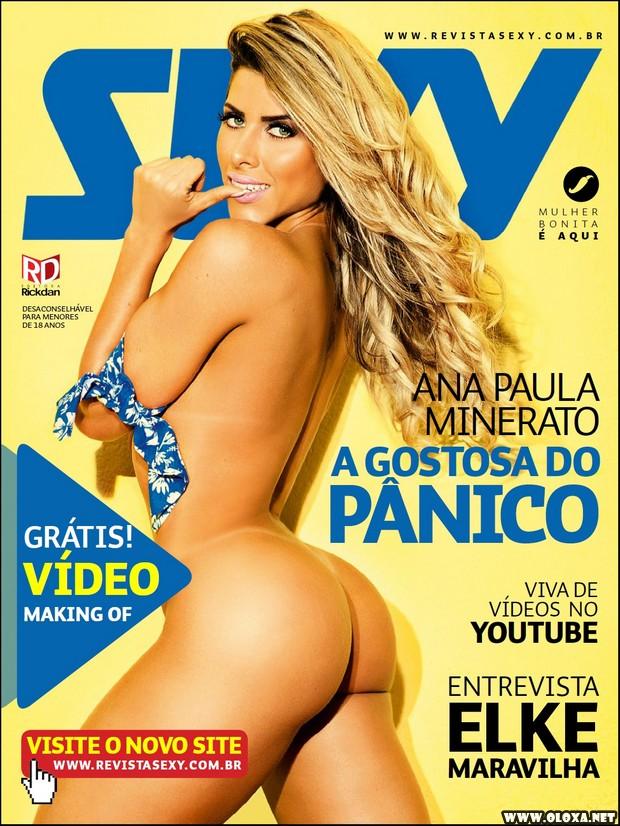 Ana Paula Minerato pelada e provocante na Sexy de julho de 2014