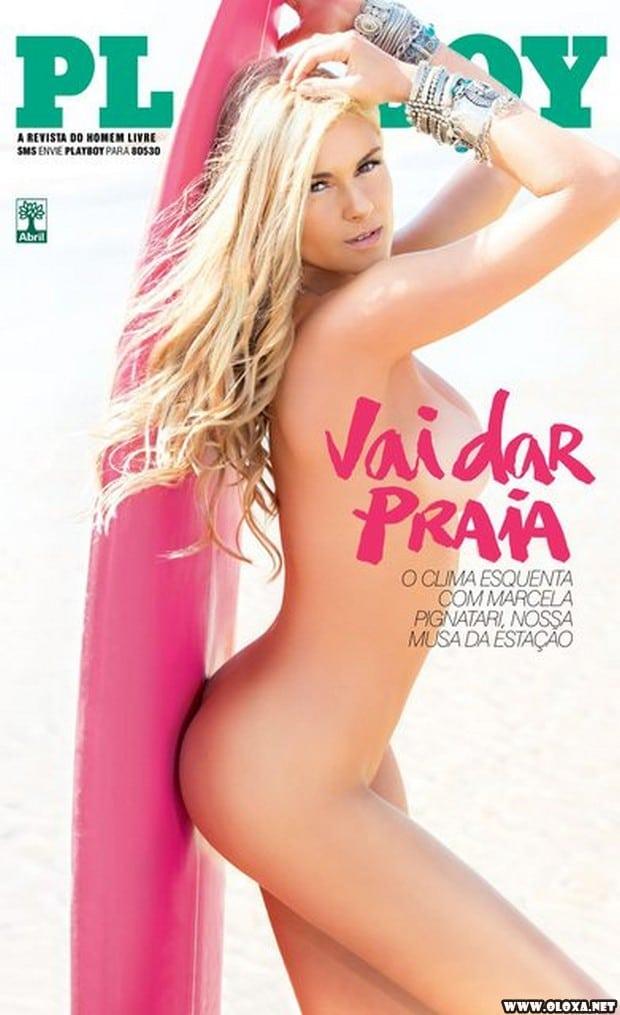 Marcela Pignatari pelada na praia na Playboy de novembro de 2014