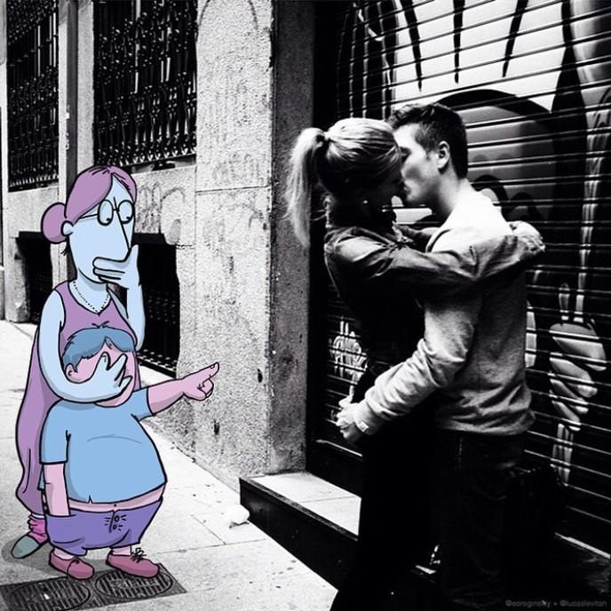 Fotos do dia a dia ganham vida com personagens safados, bobos e geniais