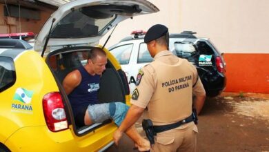 Pinto e preso por mostrar o Penis em Rolandia 1