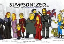Personagens de Game Of Thrones estilo Os Simpsons