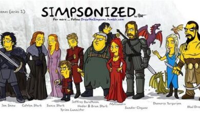 Personagens de Game Of Thrones estilo Os Simpsons