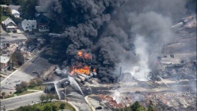 No Canada dezenas de pessoas foram queimadas durante um acidente de trem 1