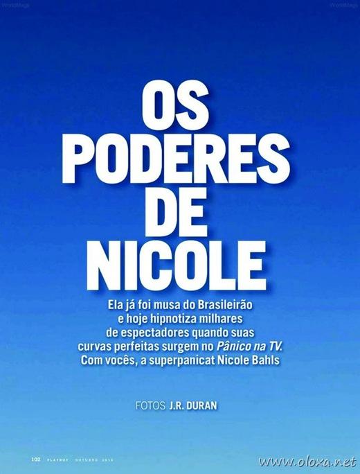 Playboy Nicole Bahls do Pânico na TV 