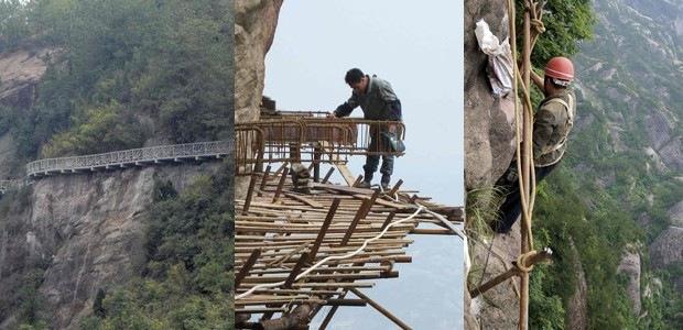 Altura, suor e risco de morte grátis.