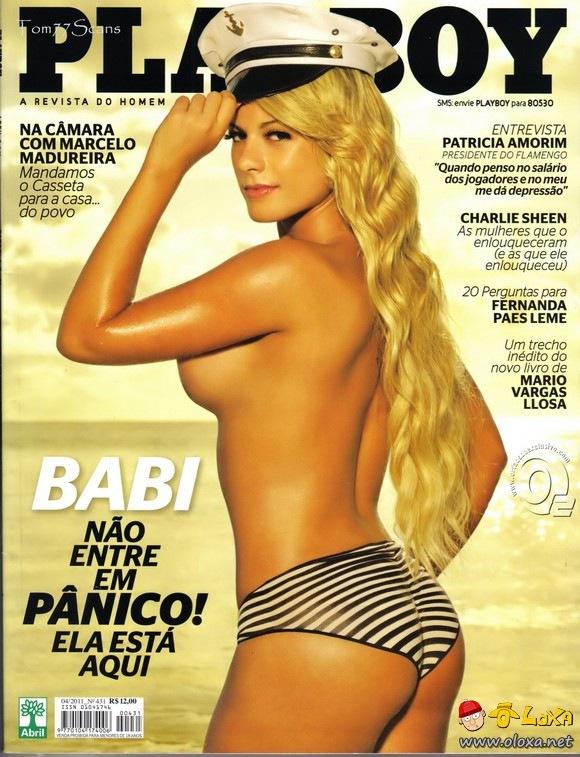 Babi Rossi em seu ensaio para a Playboy de abril de 2011, realizado nas praias de Alagoas.