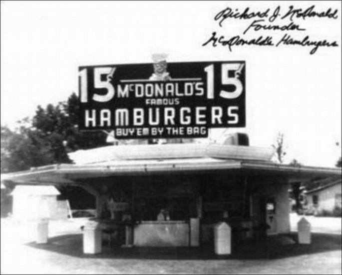 Fotos históricas que todo mundo devia ver 34 5. Uno de los primeros McDonald´s