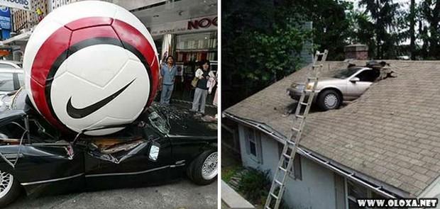 Acidentes automobilísticos incríveis sem nenhum sentido