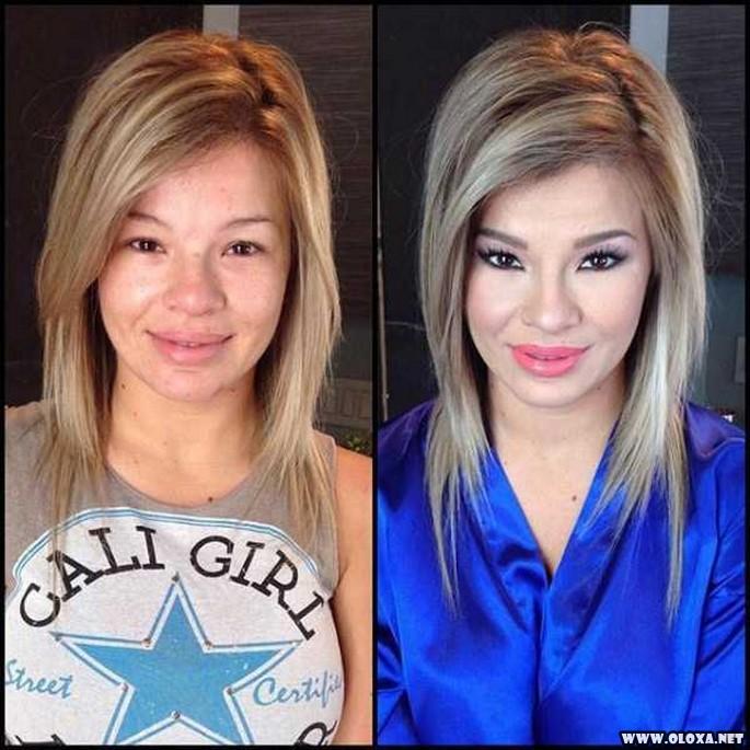Antes e depois da maquiagens de modelos da Playboy 10