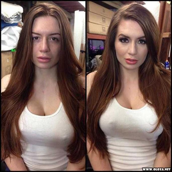 Antes e depois da maquiagens de modelos da Playboy 11