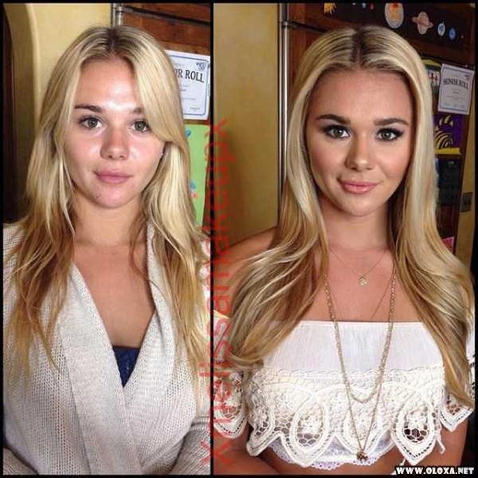 Antes e depois da maquiagens de modelos da Playboy 13
