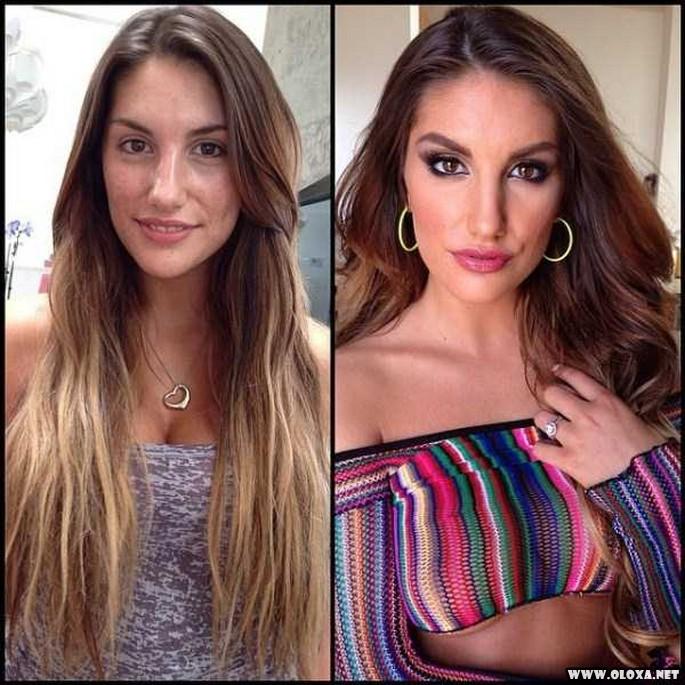 Antes e depois da maquiagens de modelos da Playboy 14