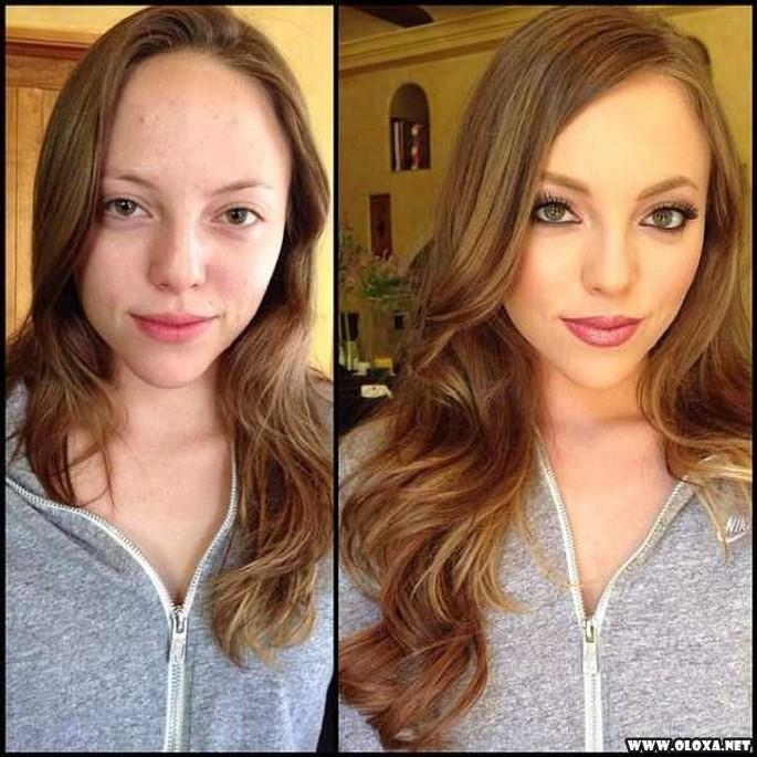 Antes e depois da maquiagens de modelos da Playboy 15