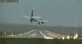 As piores decolagens e aterrissagem de avioes em gifs 6