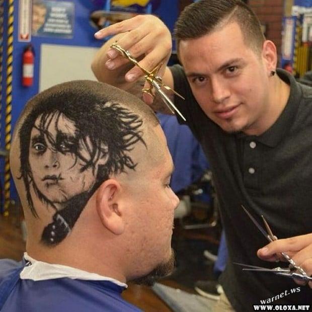 Cabelo virou tela e a lâmina virou pincel — o resultado é de explodir a mente