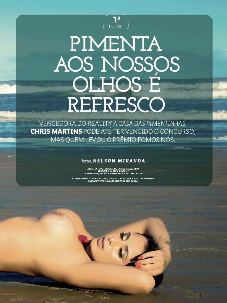 Chris Martins nua na Revista Sexy de Abril 7