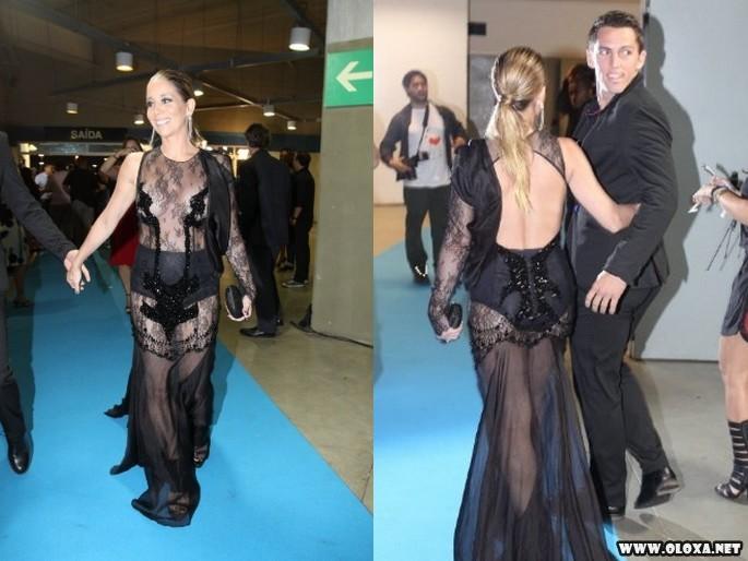 Danielle Winits exagera na transparência e causa polêmica