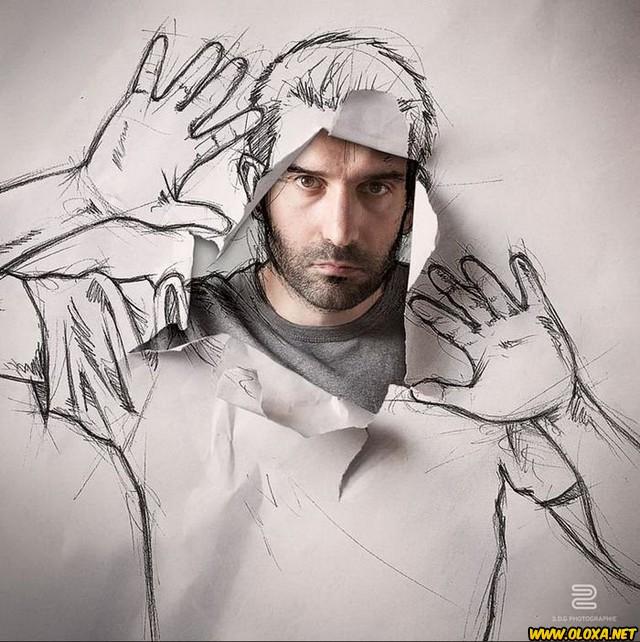 Fotografo brinca com seus esbocos 12