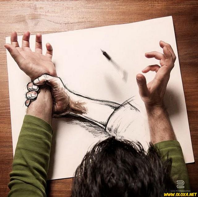 Fotografo brinca com seus esbocos 13