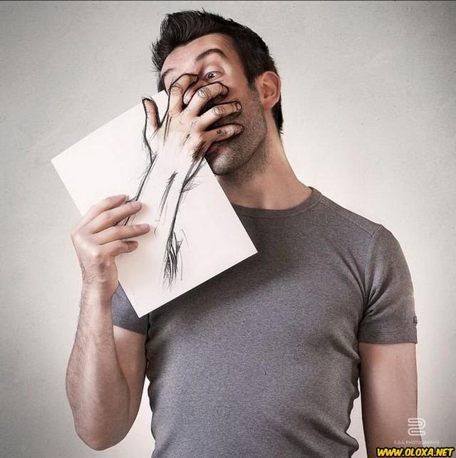 Fotografo brinca com seus esbocos 14