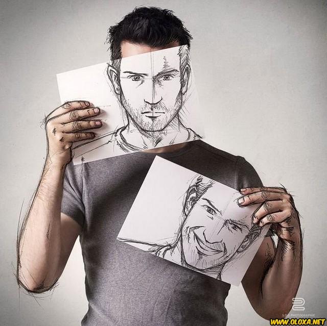 Fotografo brinca com seus esbocos 16