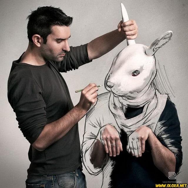 Fotografo brinca com seus esbocos 18