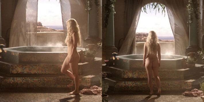 Gata da vez Emilia Clarke nua Daenerys Targaryen de Game of Thrones 19