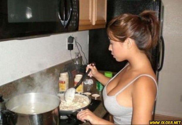 Gatas na cozinha 7