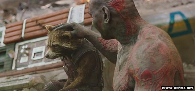 Guardioes da Galaxia Antes e depois de efeitos especiais de cinema 6