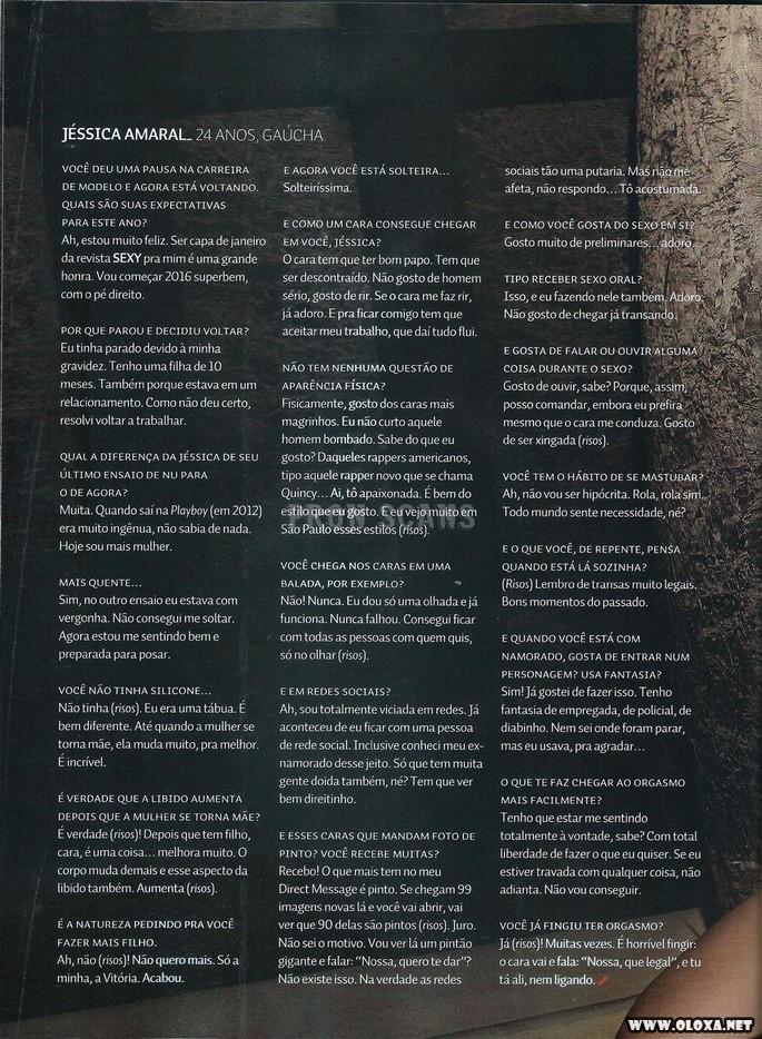 Jessica Amaral nua na Sexy de Janeiro 16