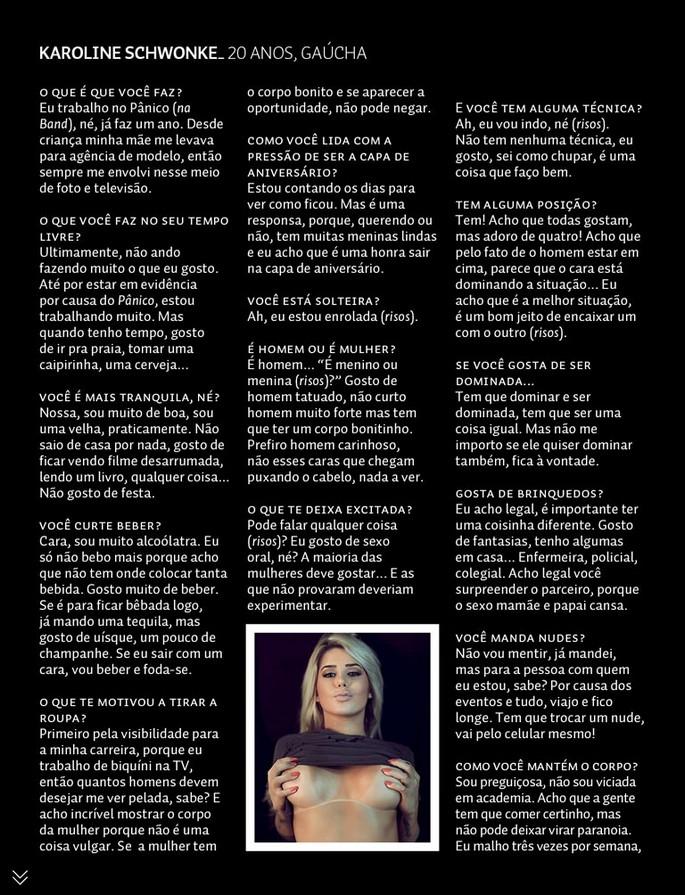 Karol Schwonke Panicat Sexy de Novembro 6