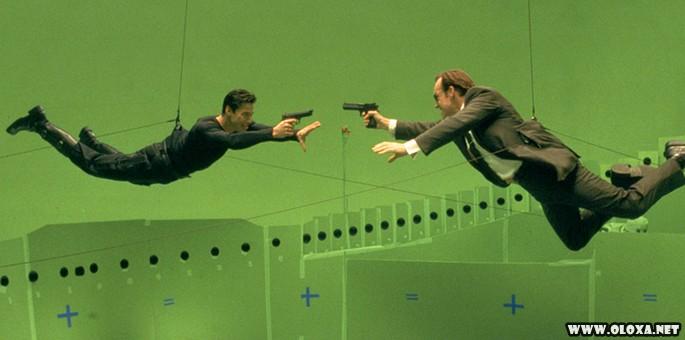 Matrix Antes e depois de efeitos especiais de cinema 22
