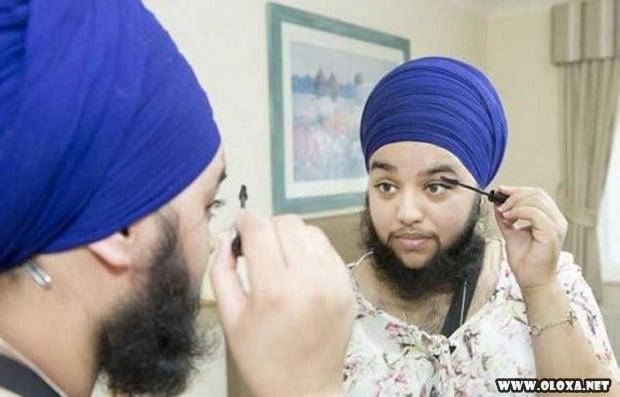 Mulher deixa de raspar a barba para se tornar mais sexy (2)