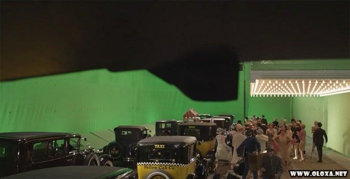 O Grande Gatsby Antes e depois de efeitos especiais de cinema 16