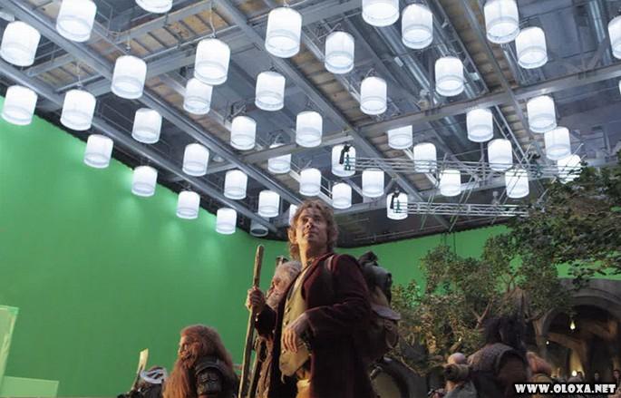 O Hobbit Antes e depois de efeitos especiais de cinema 19