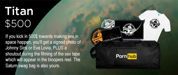 Pornhub lanca campanha para gravar filme no espaco 8