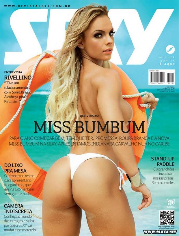 Indianara Carvalho pelada e provocante na Sexy de janeiro de 2015