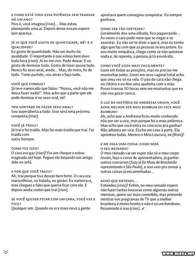 Suzy Cortez Miss Bumbum na Sexy de Dezembro ATUALIZADA 12